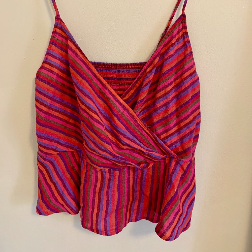 Cute striped peplum top